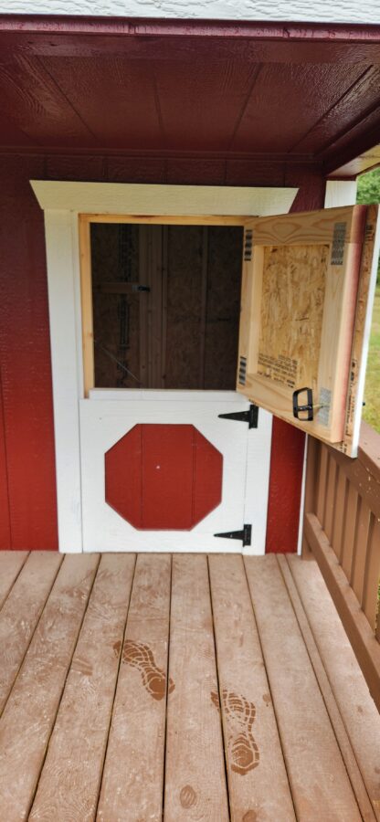 8' x 12' Barn Red Hideout Playhouse - Image 14