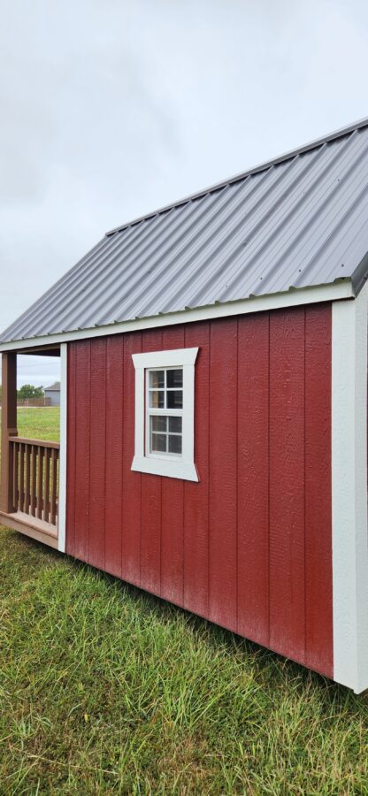 8' x 12' Barn Red Hideout Playhouse - Image 5