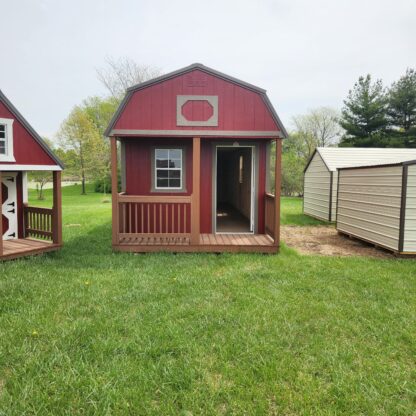 12' × 32' Red Lofted Barn Cabin - Image 9