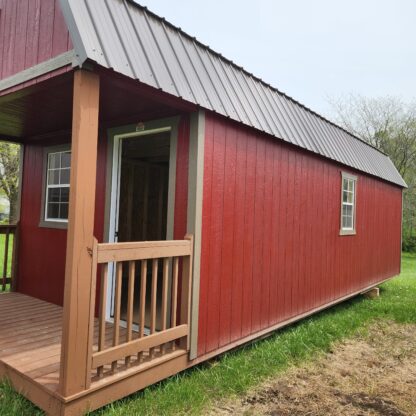 12' × 32' Red Lofted Barn Cabin - Image 6