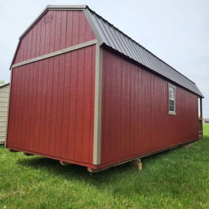 12' × 32' Red Lofted Barn Cabin - Image 4