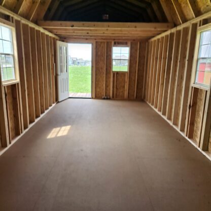 12' × 32' Red Lofted Barn Cabin - Image 5