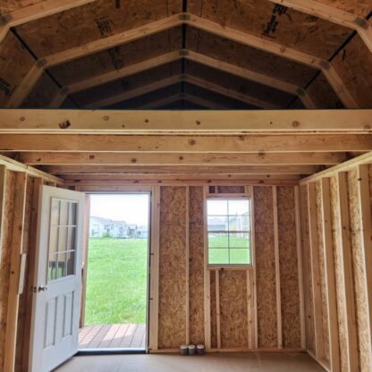 12' × 32' Red Lofted Barn Cabin - Image 7