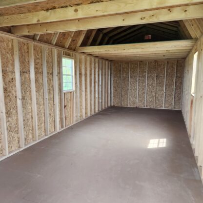 12' × 32' Red Lofted Barn Cabin - Image 12